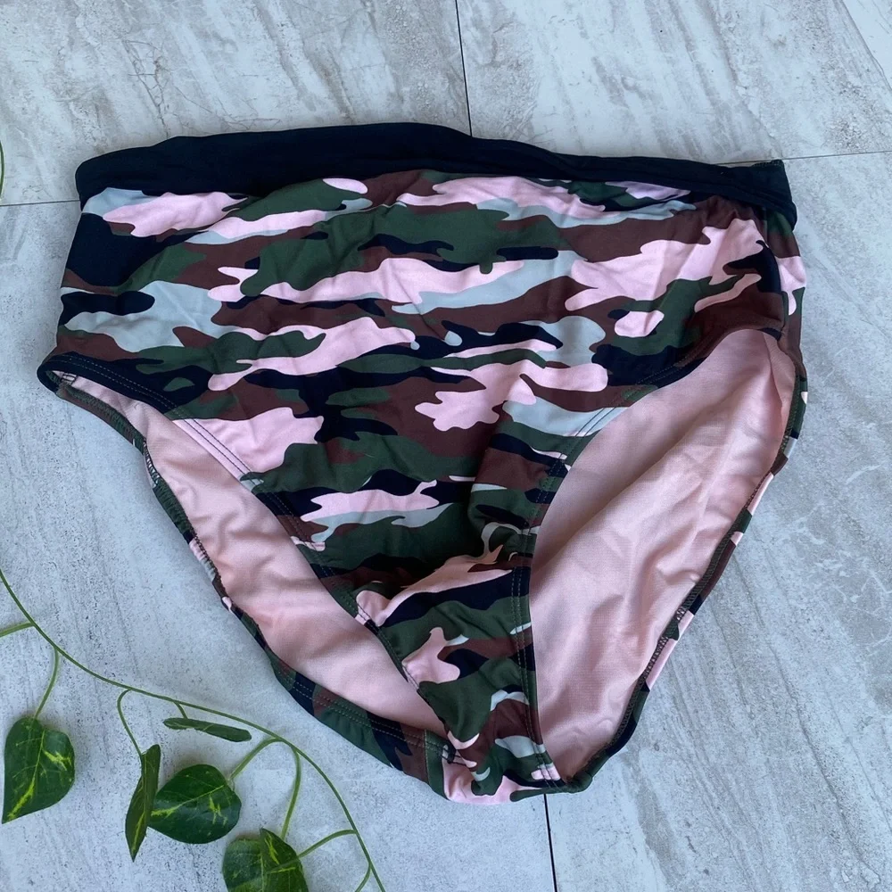 No boundaries Camouflage NEW Swimsuit Bikini Set swimwear Camo Medium Large